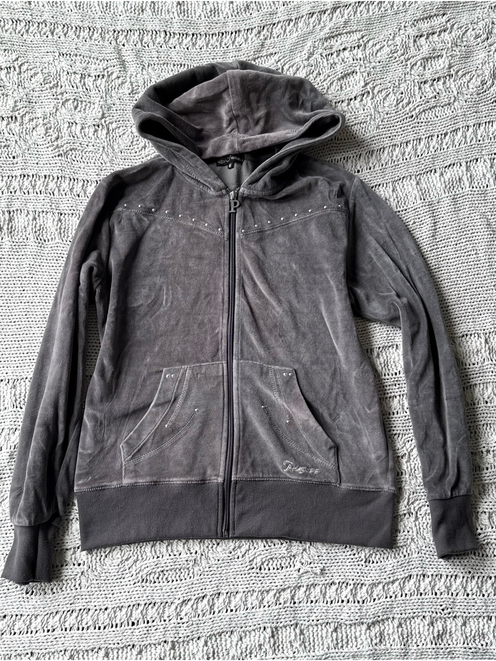 Women’s Vintage Y2K Velour Full Zip Jacket